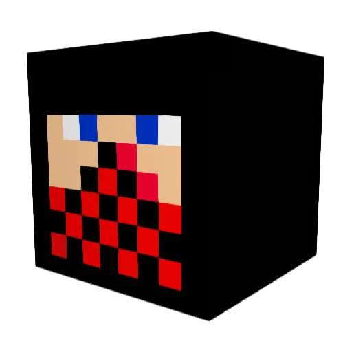 rogi44 Minecraft avatar head, 3D render