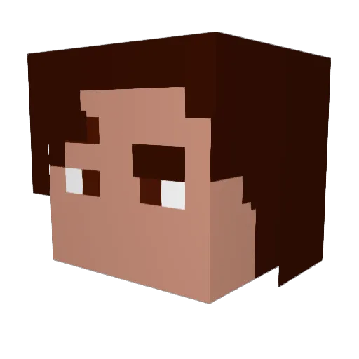 rogola Minecraft avatar head, 3D render