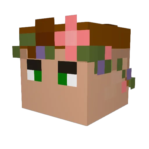 roguelikesylph Minecraft avatar head, 3D render