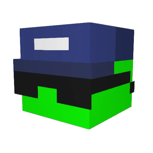 rohanLH_ Minecraft avatar head, 3D render
