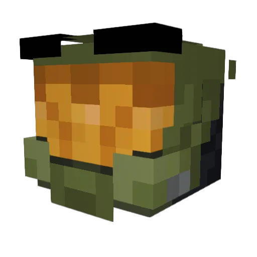 rohanium Minecraft avatar head, 3D render