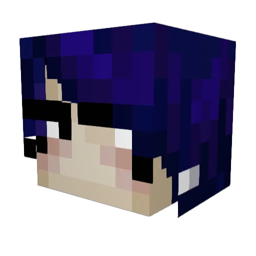 rohtxt Minecraft avatar head, 3D render
