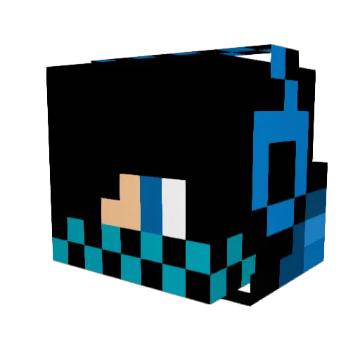 roin14 Minecraft avatar head, 3D render
