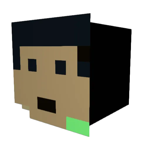 rojo125 Minecraft avatar head, 3D render