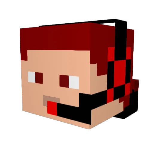 rojomega50 Minecraft avatar head, 3D render