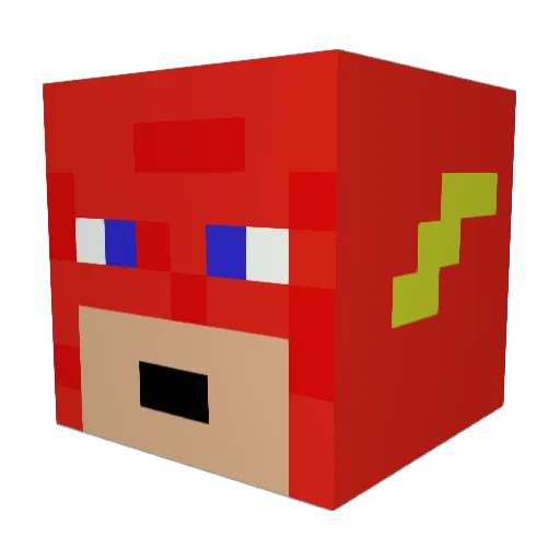rojorock42 Minecraft avatar head, 3D render