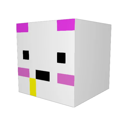 rok122 Minecraft avatar head, 3D render