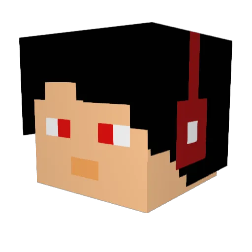 rokaree Minecraft avatar head, 3D render