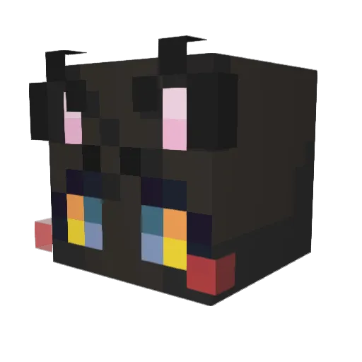 roket64 Minecraft avatar head, 3D render