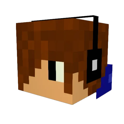 rokfoam Minecraft avatar head, 3D render