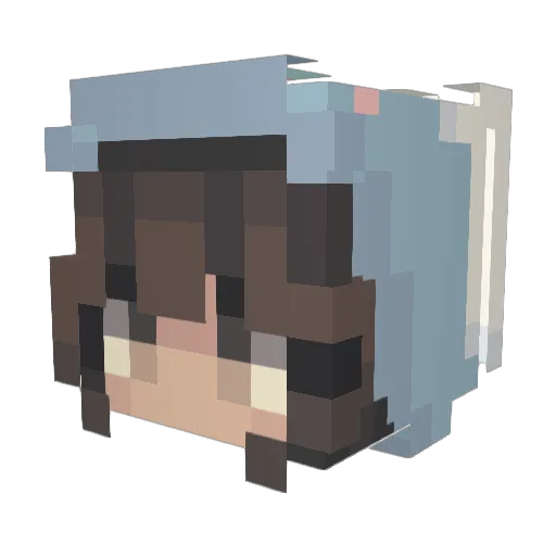 rokigrace Minecraft avatar head, 3D render
