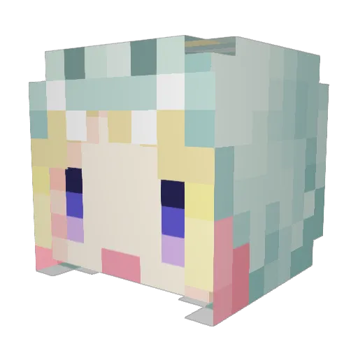 rokkler Minecraft avatar head, 3D render