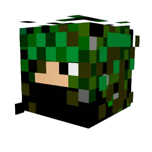 roland87 Minecraft avatar head, 3D render