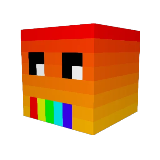 rolex_kr Minecraft avatar head, 3D render