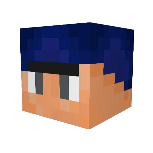 rolf0 Minecraft avatar head, 3D render