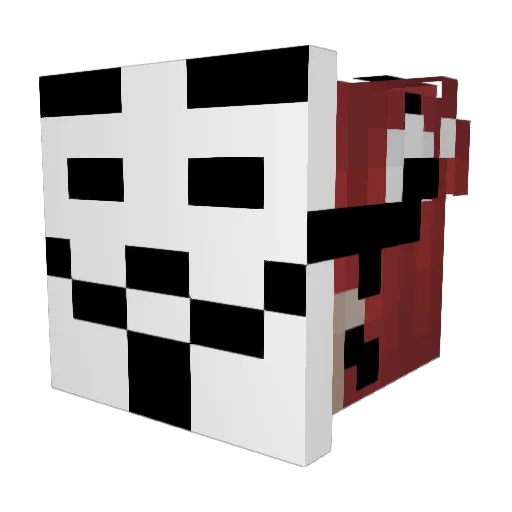 roll228 Minecraft avatar head, 3D render