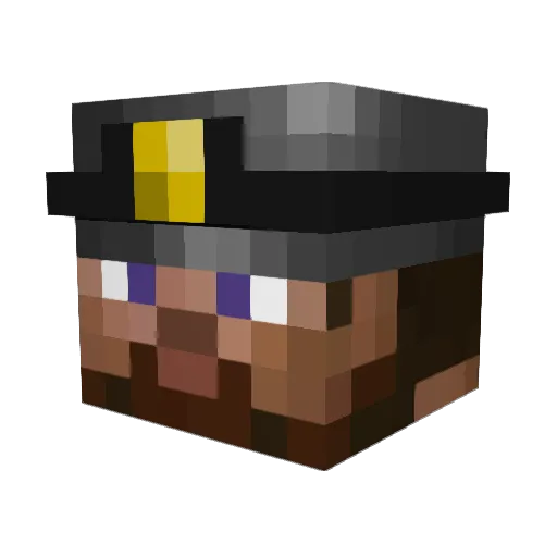 rollcycle Minecraft avatar head, 3D render