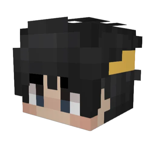 rollenge Minecraft avatar head, 3D render