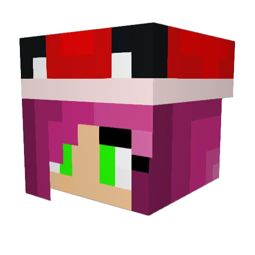 rollergirl2004 Minecraft avatar head, 3D render