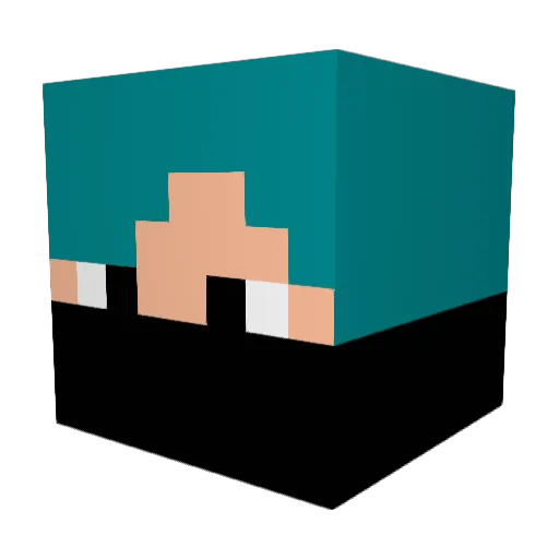 rollianna Minecraft avatar head, 3D render