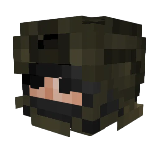 rolliepollie19 Minecraft avatar head, 3D render