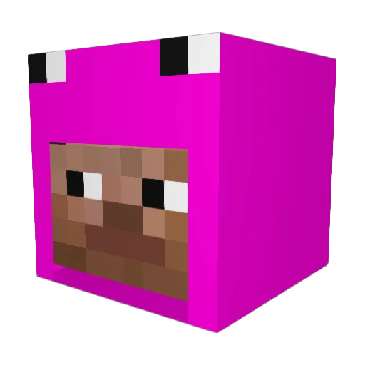 rollin_like_60s Minecraft avatar head, 3D render