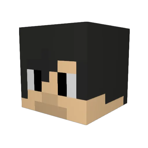 rollinthru Minecraft avatar head, 3D render