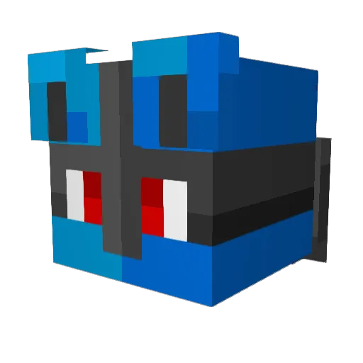 rolliplo Minecraft avatar head, 3D render