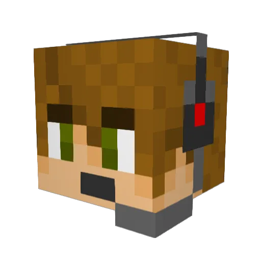 rolltide01 Minecraft avatar head, 3D render