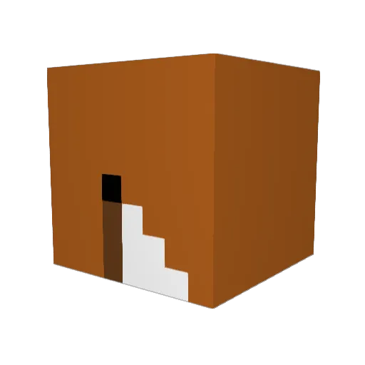 rollyboat Minecraft avatar head, 3D render