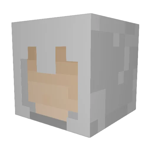 rolympia Minecraft avatar head, 3D render