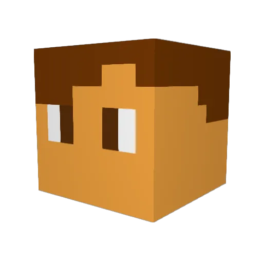 roma112 Minecraft avatar head, 3D render