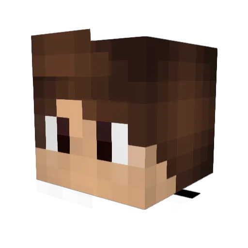 romain22350 Minecraft avatar head, 3D render