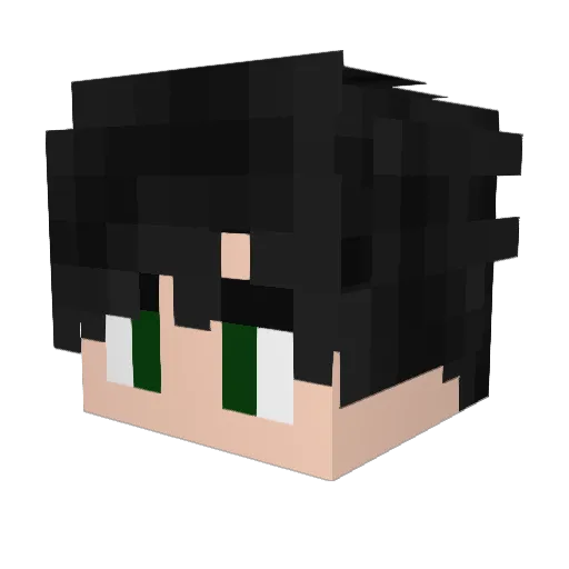 romaioi Minecraft avatar head, 3D render