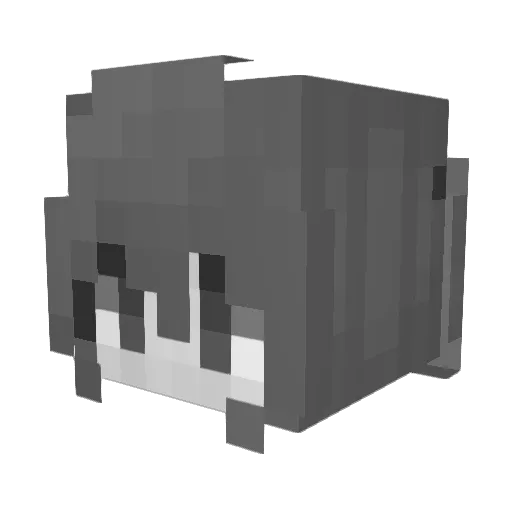 romajinn Minecraft avatar head, 3D render