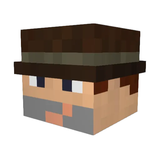 roman1975 Minecraft avatar head, 3D render