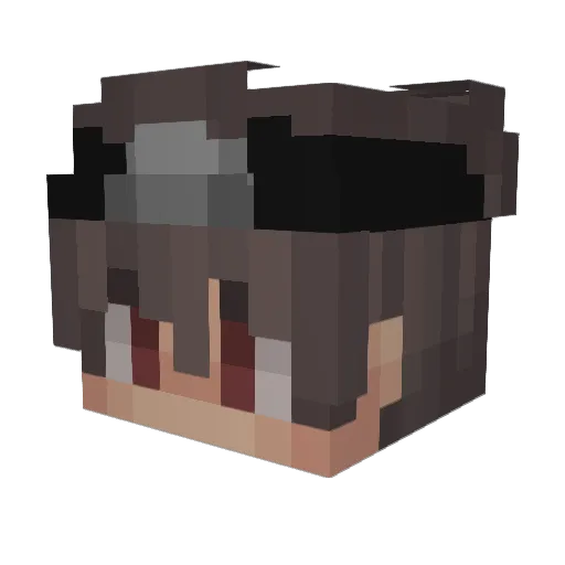 roman586 Minecraft avatar head, 3D render