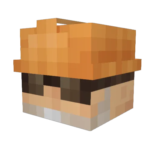 roman90 Minecraft avatar head, 3D render
