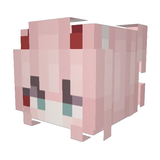 roman_a10 Minecraft avatar head, 3D render