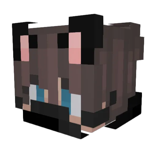roman_femboy Minecraft avatar head, 3D render