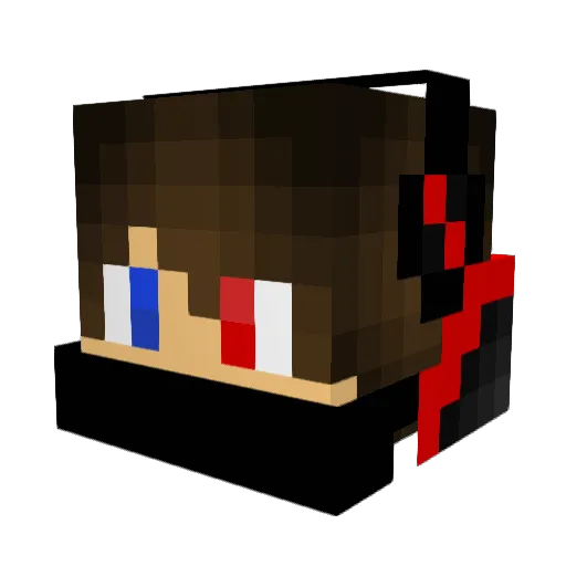 romancraft08 Minecraft avatar head, 3D render
