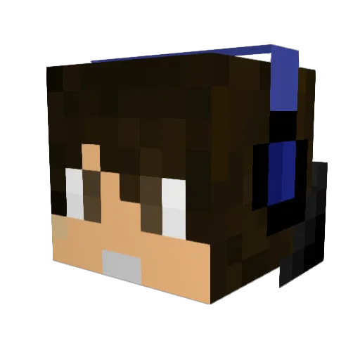 romank20 Minecraft avatar head, 3D render