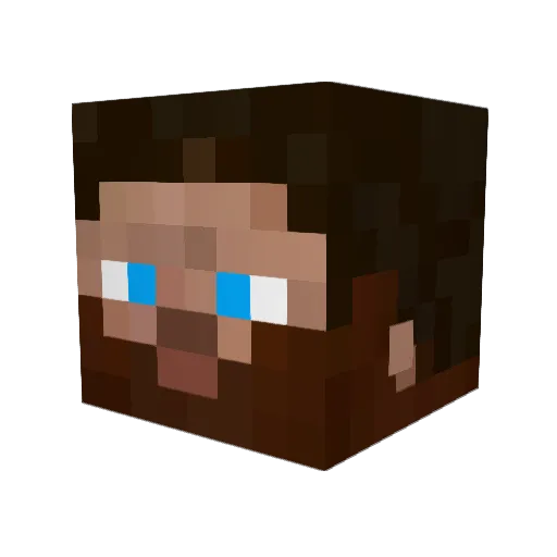 romanmorris Minecraft avatar head, 3D render