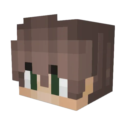 romann__ Minecraft avatar head, 3D render