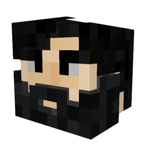 romannoodles666 Minecraft avatar head, 3D render