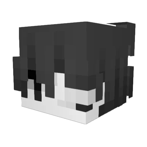 romantichearts Minecraft avatar head, 3D render