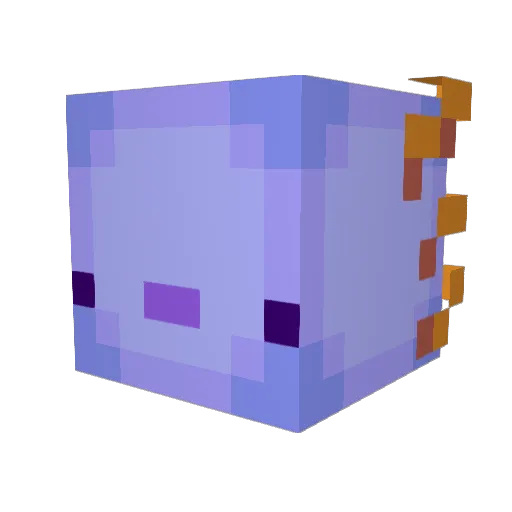 romaxolotl Minecraft avatar head, 3D render