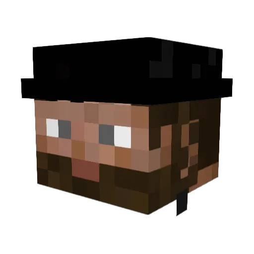 romdar Minecraft avatar head, 3D render