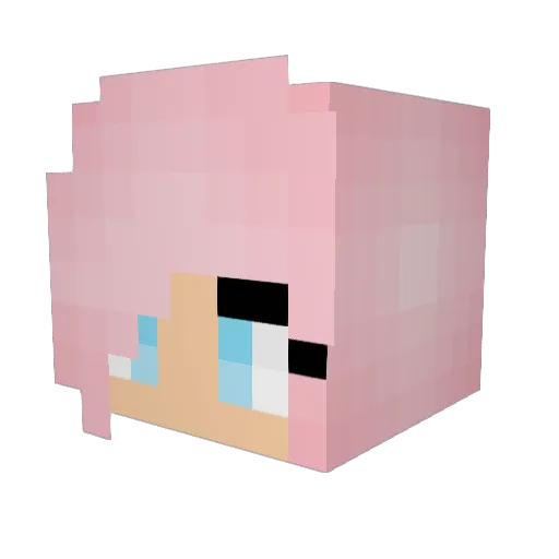 rome103 Minecraft avatar head, 3D render