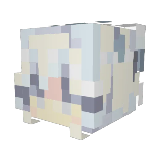 romiPRIME Minecraft avatar head, 3D render